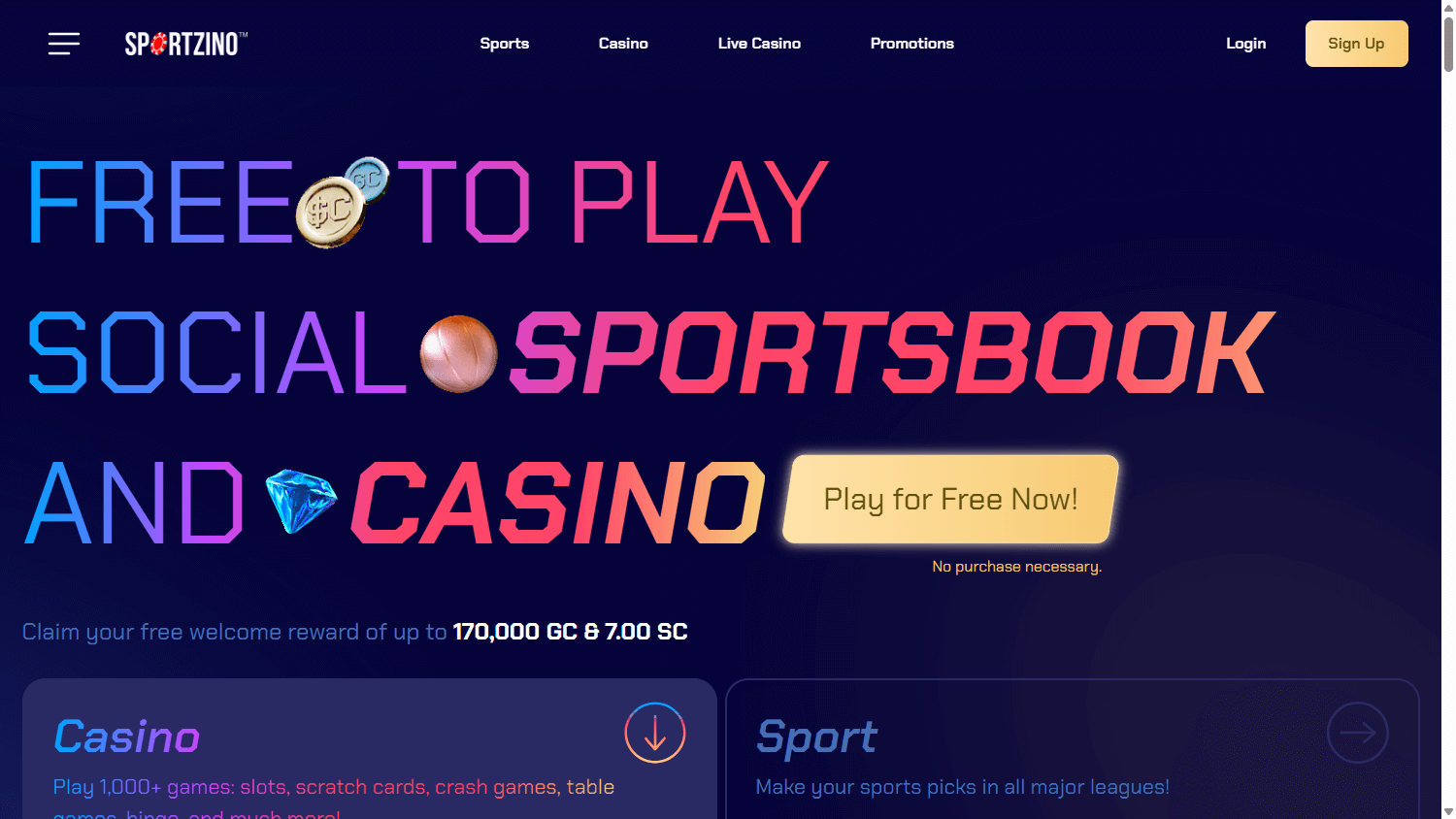 sportzino_casino_homepage_desktop
