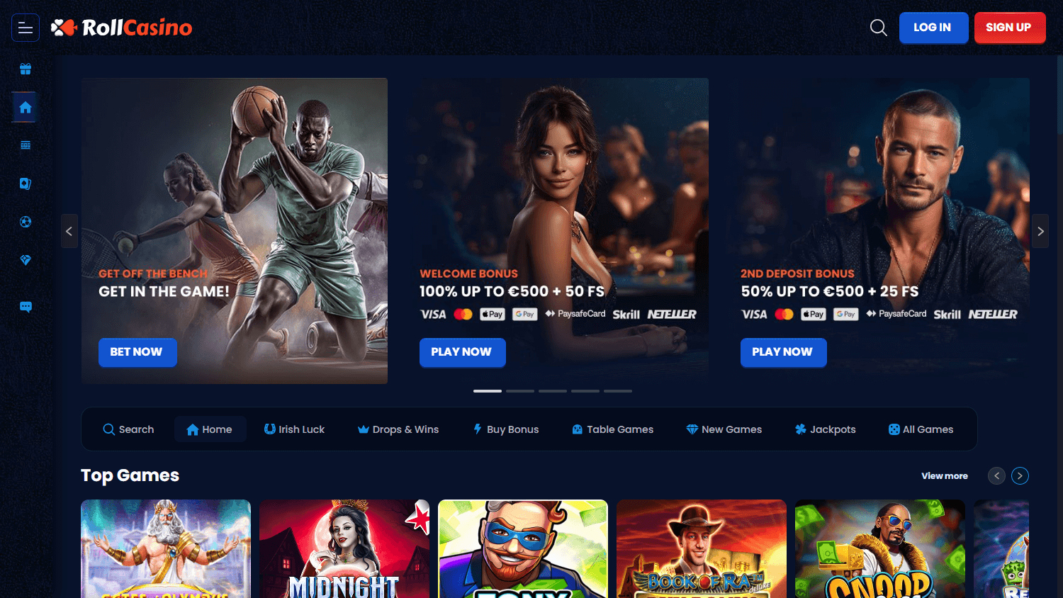 RollCasino_homepage_desktop