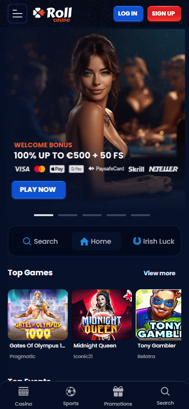 RollCasino_homepage_mobile