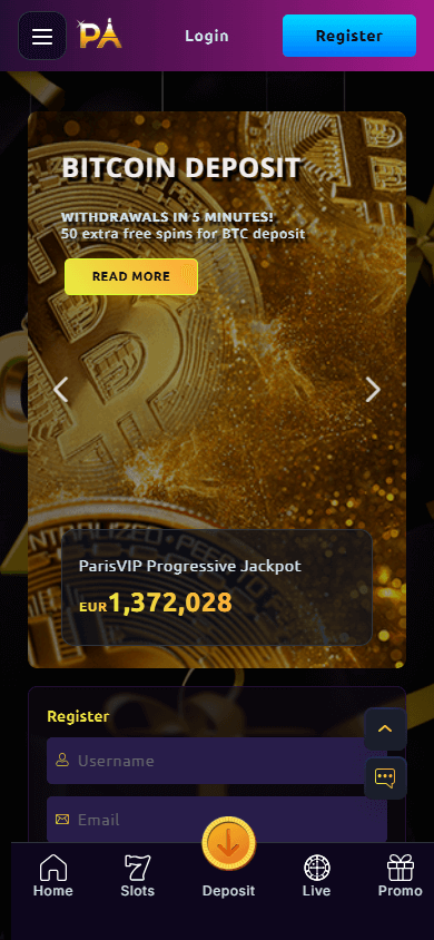 Paris_VIP_Casino_homepage_mobile