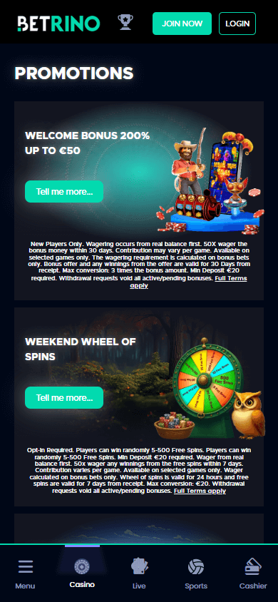 betrino_casino_promotions_mobile