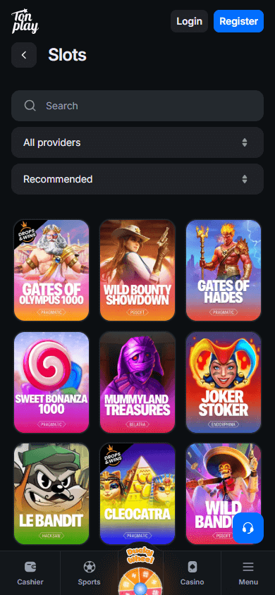 Tonplay_Casino_game_gallery_mobile