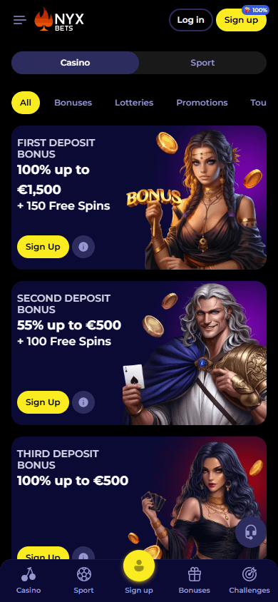NYXbets_Casino_promotions_mobile
