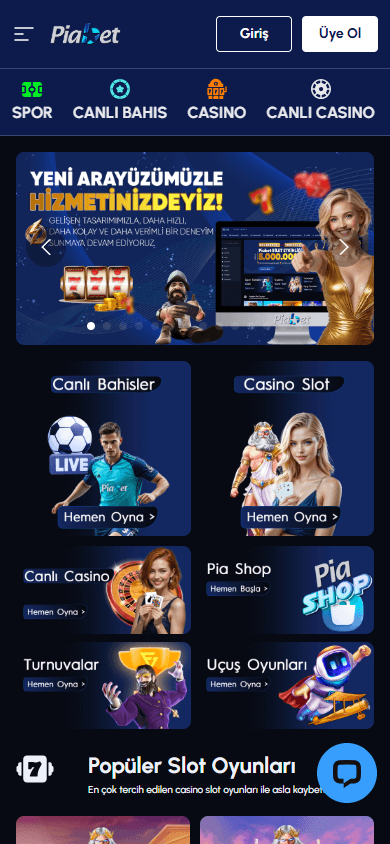 Piabet_Casino_homepage_mobile