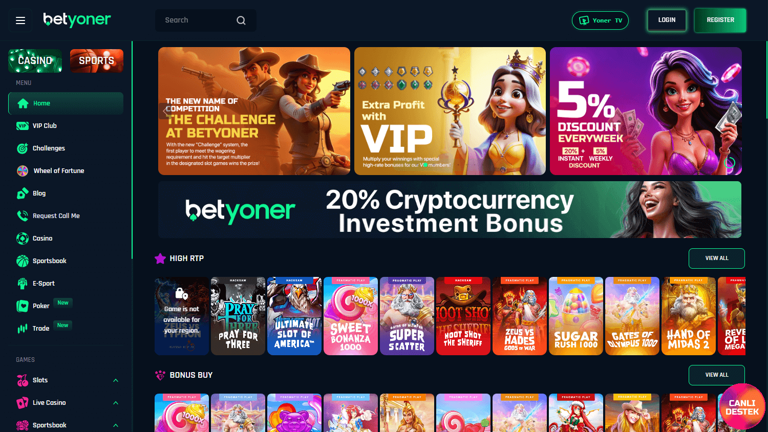 Betyoner_Casino_homepage_desktop