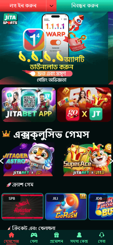 Jitabet_Casino_homepage_mobile