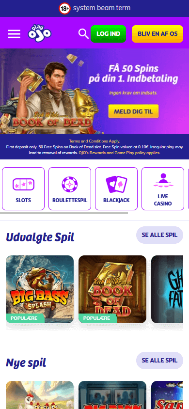 PlayOJO_Casino_DK_homepage_mobile