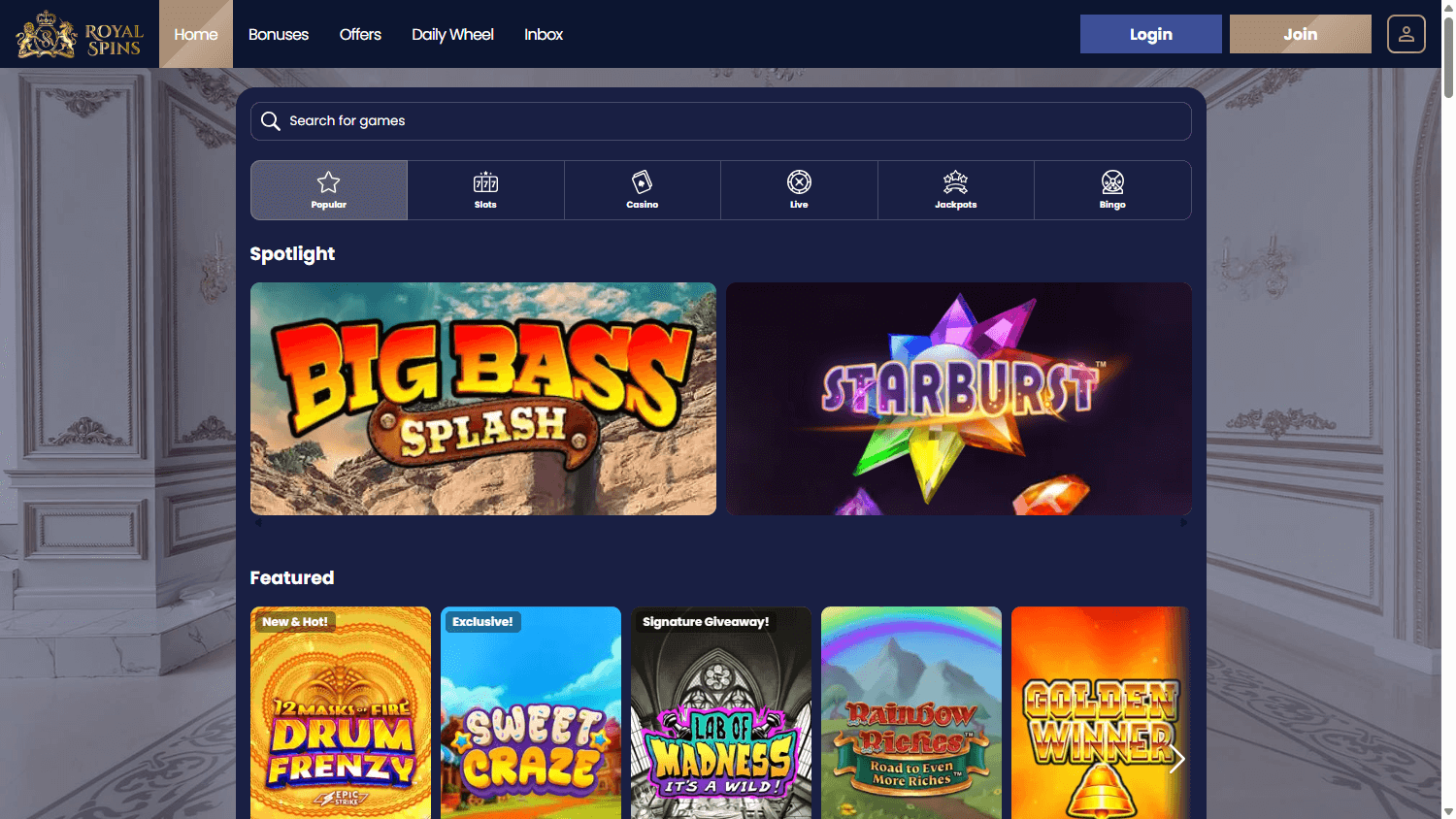 royal_spins_casino_game_gallery_desktop