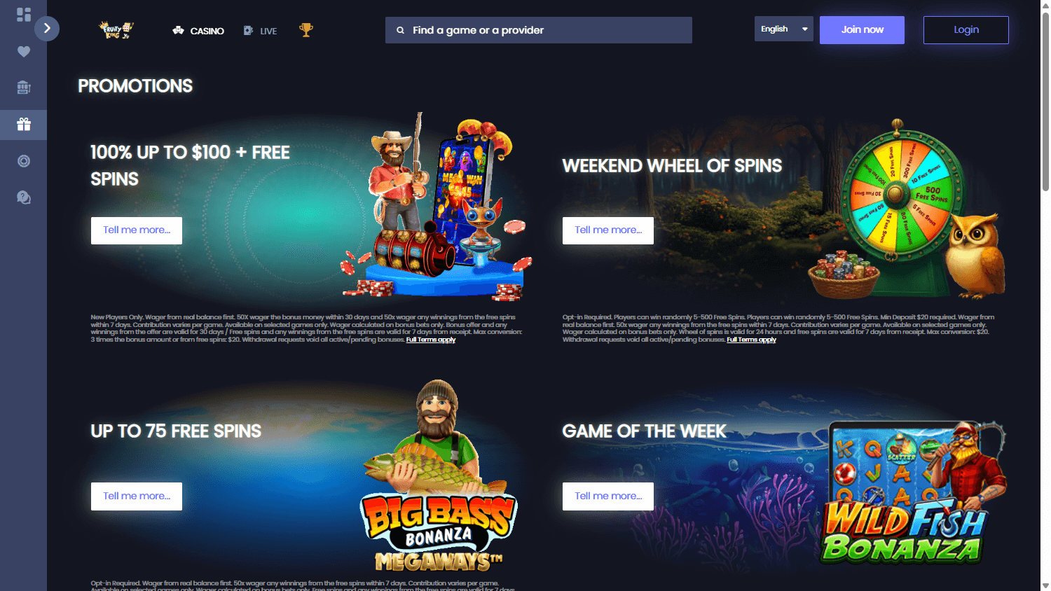 FruityKing_Casino_NZ_promotions_desktop