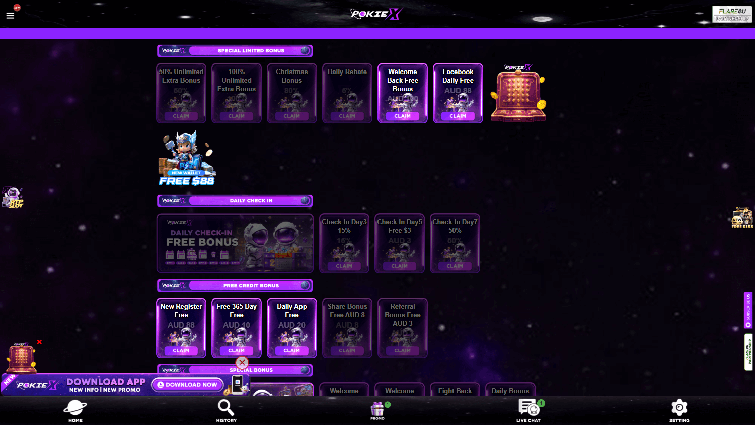 pokiex_casino_promotions_desktop