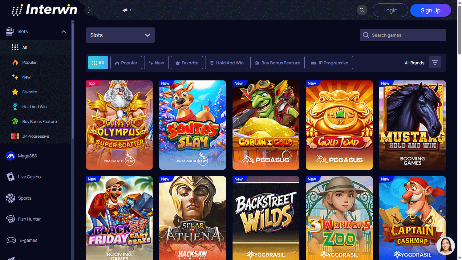 Interwin_Casino_game_gallery_desktop