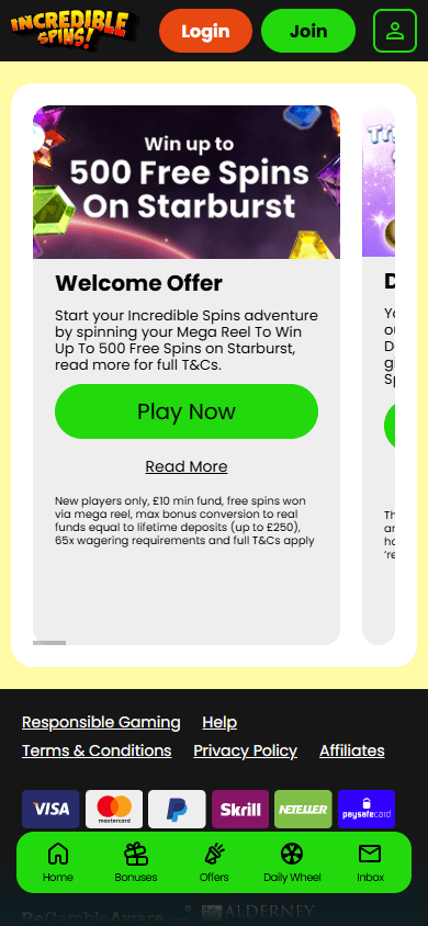 Incredible_Spins_Casino_promotions_mobile