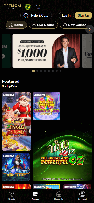 BetMGM_Casino_homepage_mobile
