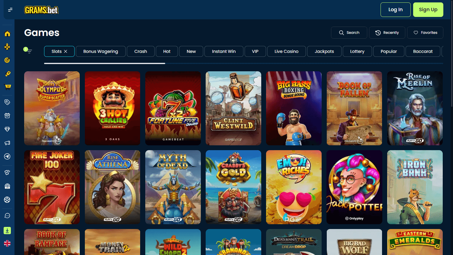 Grams.bet_Casino_game_gallery_desktop