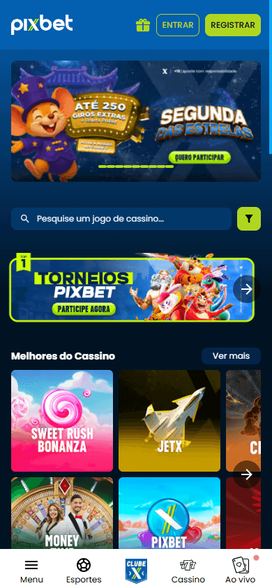 Pix_Bet_Casino_homepage_mobile