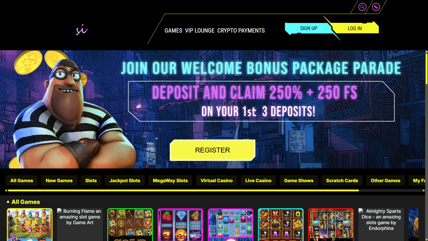 Urban_Casino_homepage_desktop