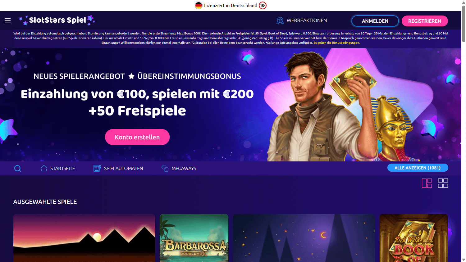 SlotStars_Spiel_Casino_homepage_desktop