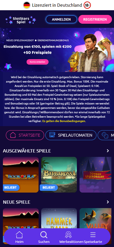 SlotStars_Spiel_Casino_homepage_mobile