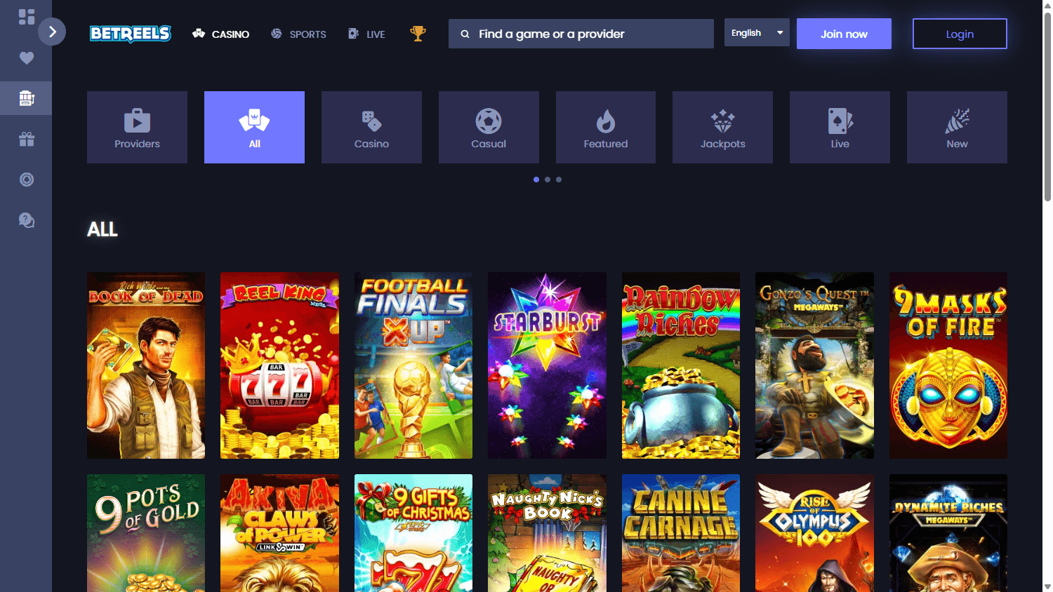 Betreels_Casino_game_gallery_desktop