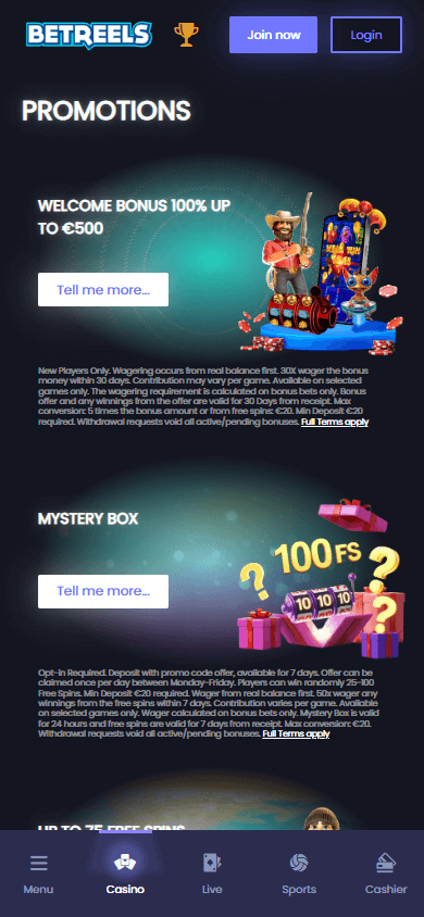 Betreels_Casino_promotions_mobile