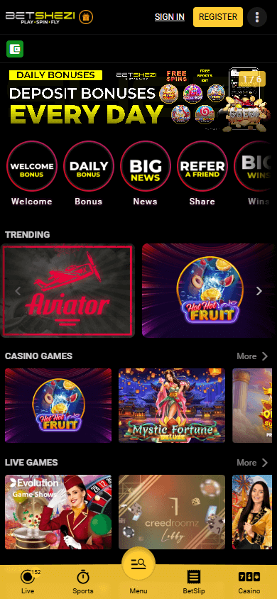 betshezi_casino_homepage_mobile