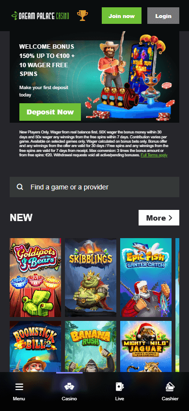 Dream_Palace_Casino_homepage_mobile