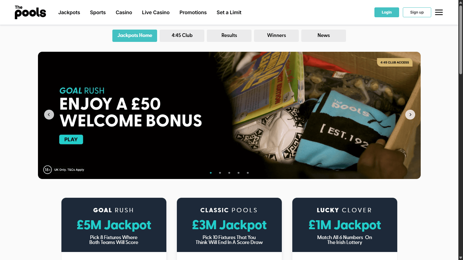 the_pools_casino_homepage_desktop