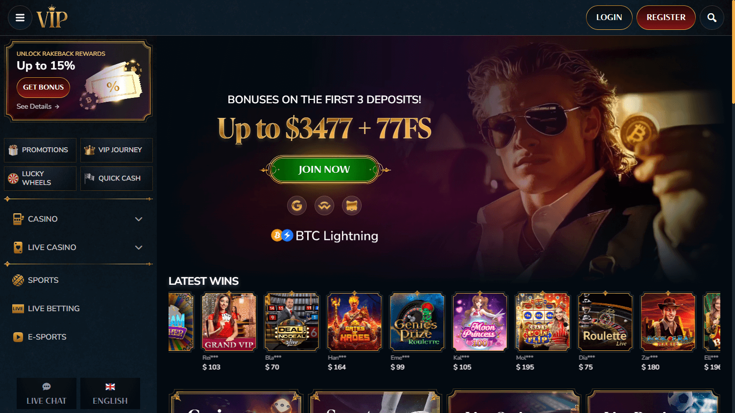 vipcasino.io_homepage_desktop