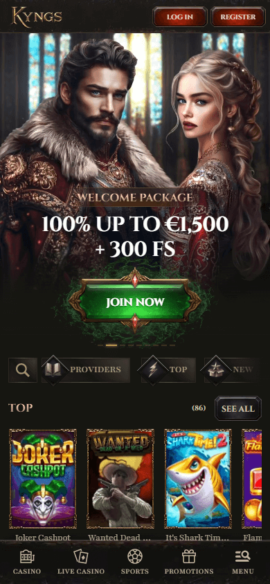 kyngs_casino_homepage_mobile