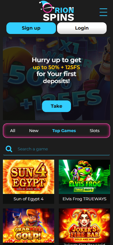 orion_spins_casino_homepage_mobile