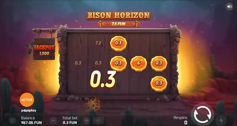 Bison Horizon - Hold & Win feature