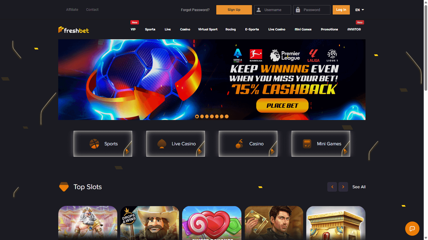 Freshbet_Casino_homepage_desktop