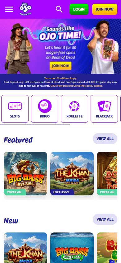 PlayOJO_Casino_homepage_mobile