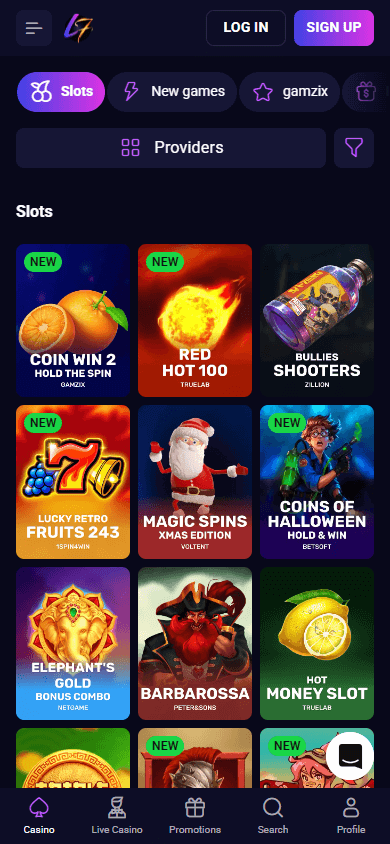 Lucky7even_Casino_game_gallery_mobile