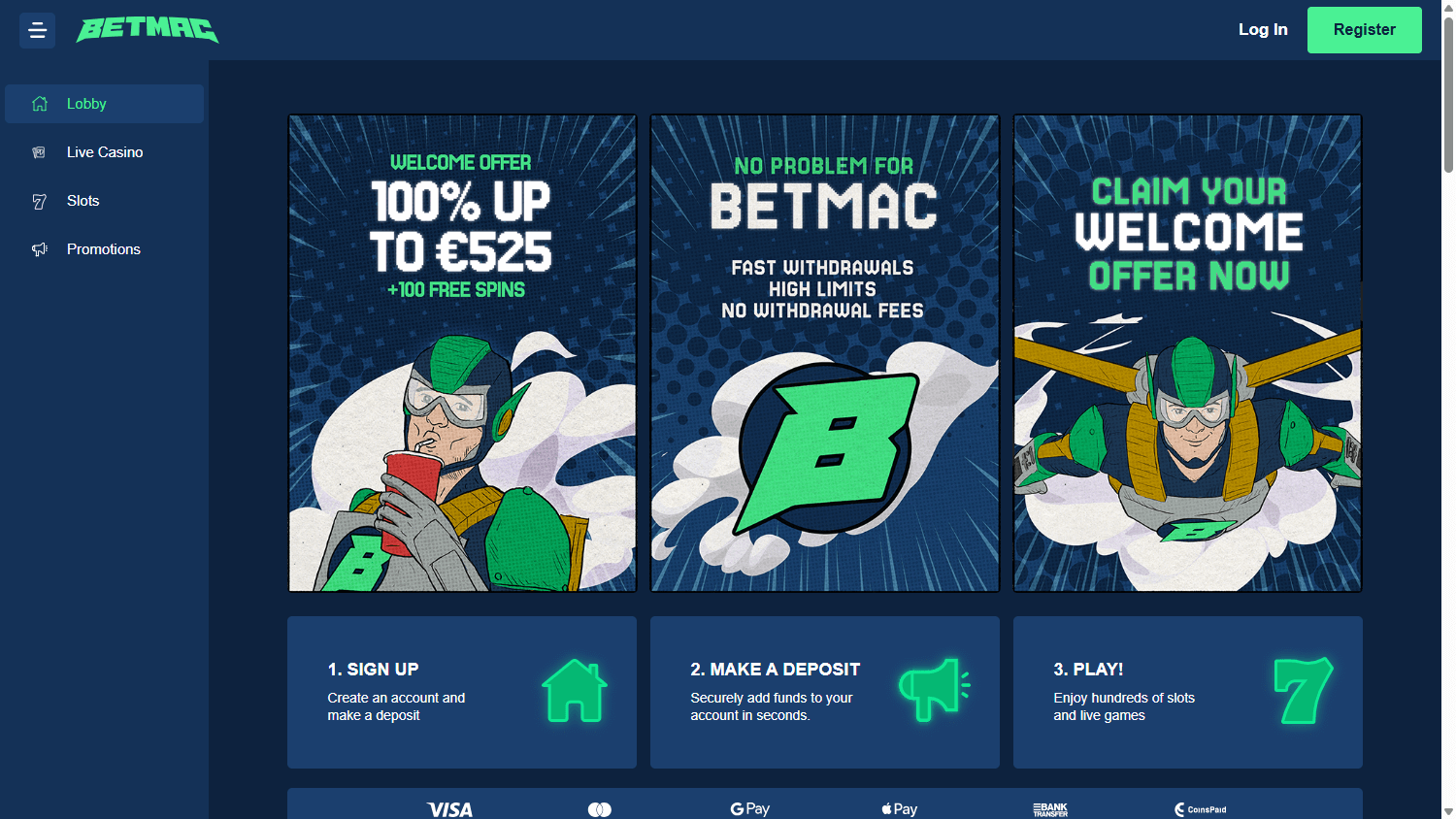 Betmac_Casino_homepage_desktop