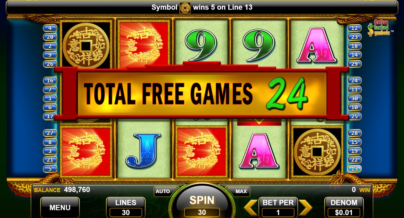 China Mystery free spins on multiple winlines