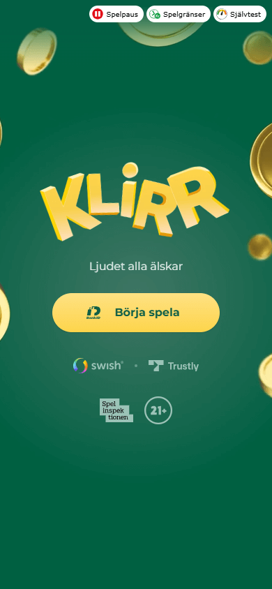 klirr_casino_homepage_mobile