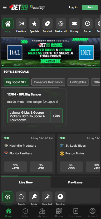 bet99_casino_on_homepage_mobile