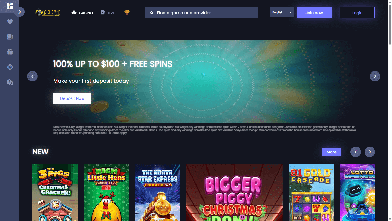 GoldMan_Casino_homepage_desktop