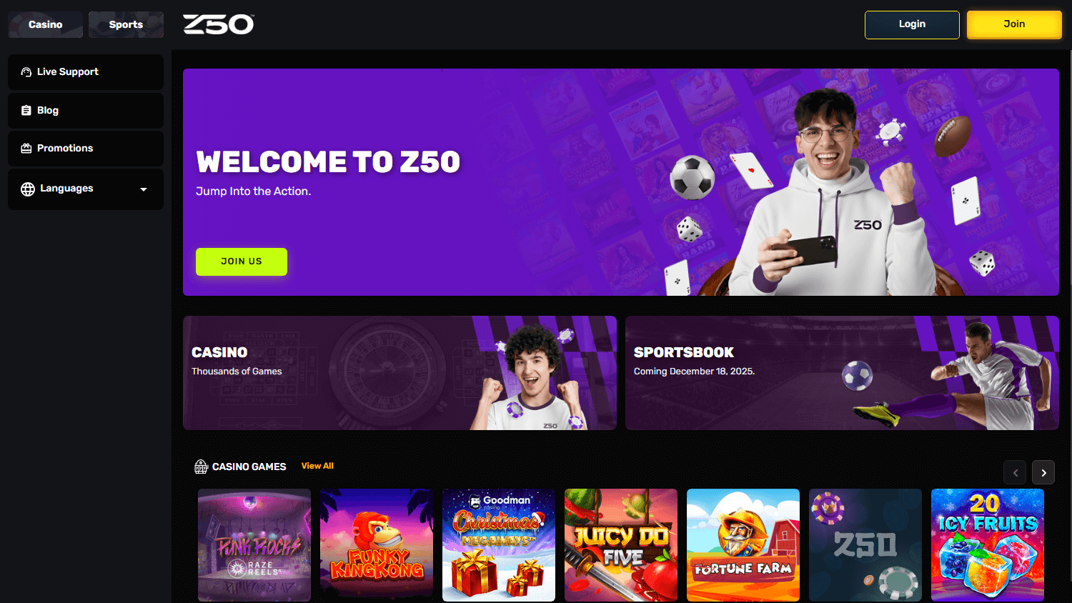 z50_casino_homepage_desktop