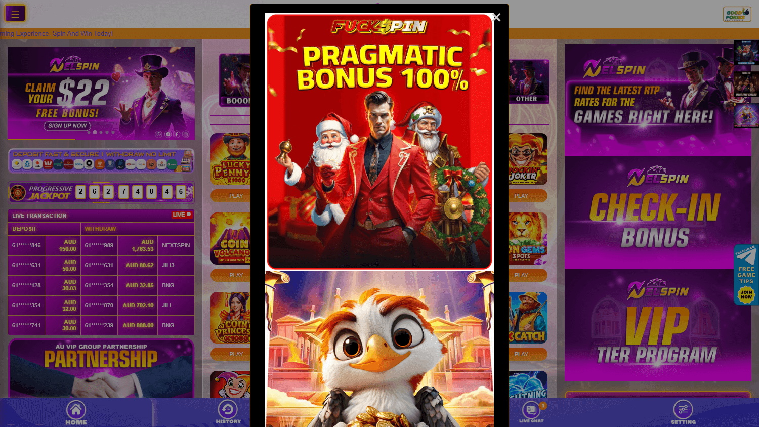 nelspin_casino_homepage_desktop