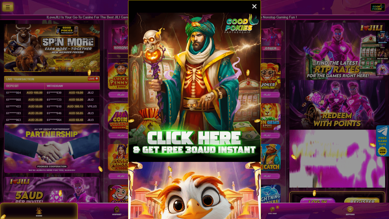 ilovejili_casino_homepage_desktop
