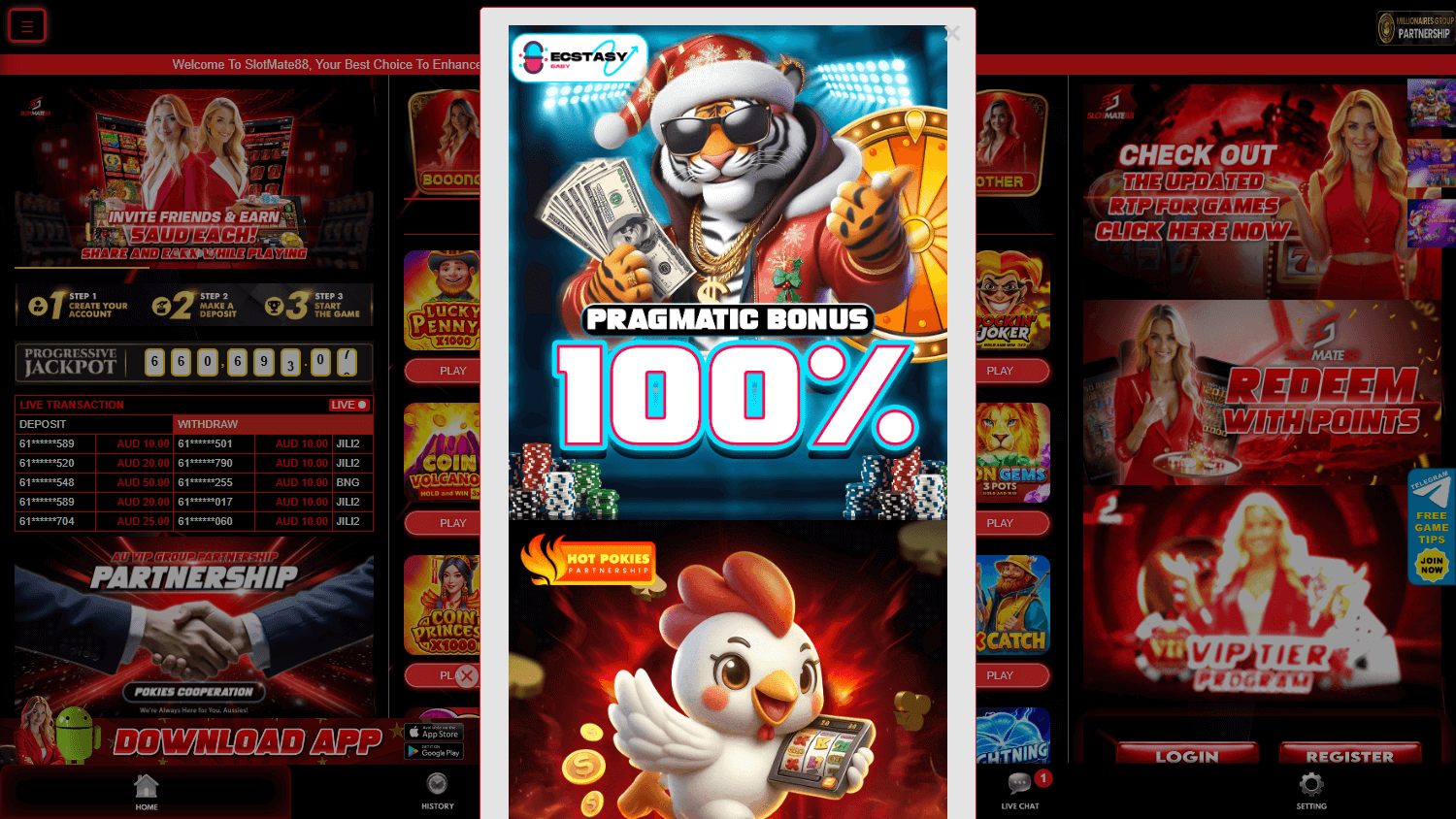 slotmate88_casino_homepage_desktop