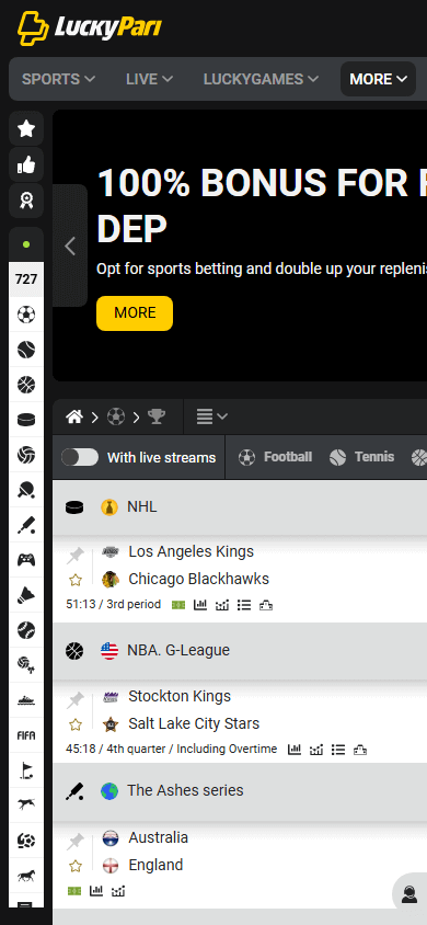 luckypari_casino_homepage_mobile