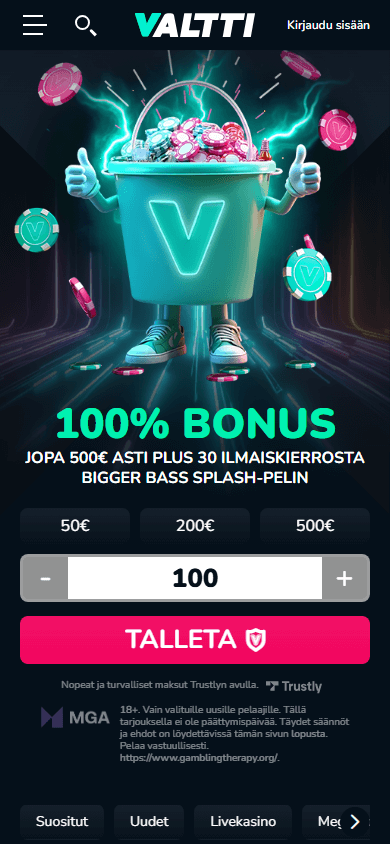 valtti_casino_homepage_mobile