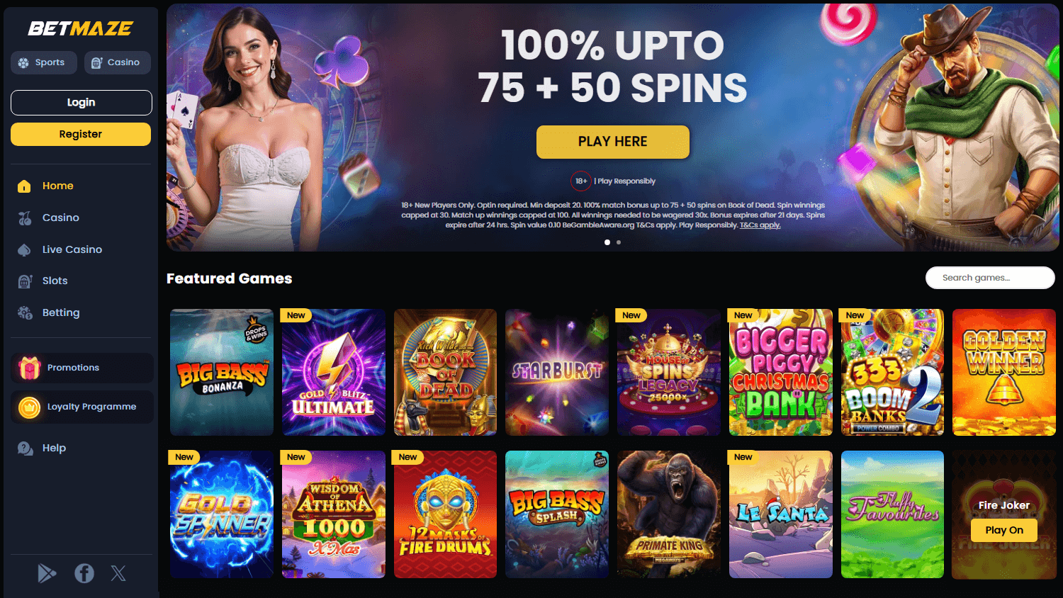 betmaze_casino_homepage_desktop