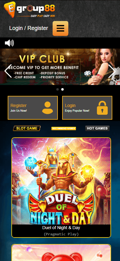egroup88_casino_homepage_mobile