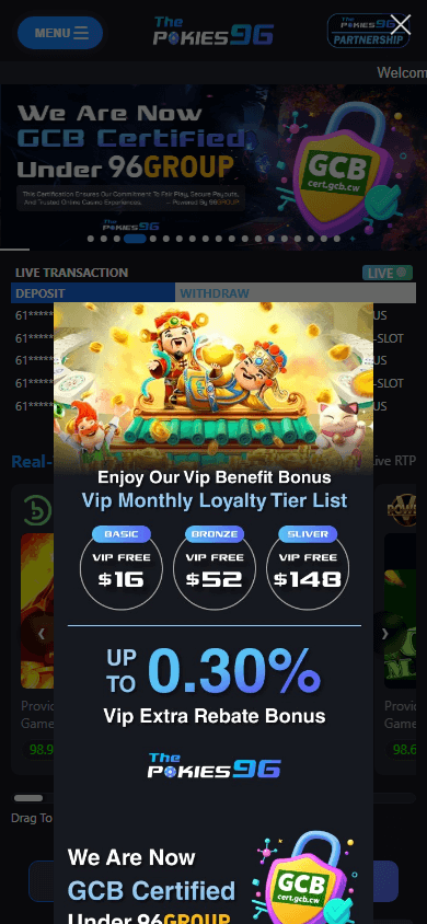 thepokies96_casino_homepage_mobile