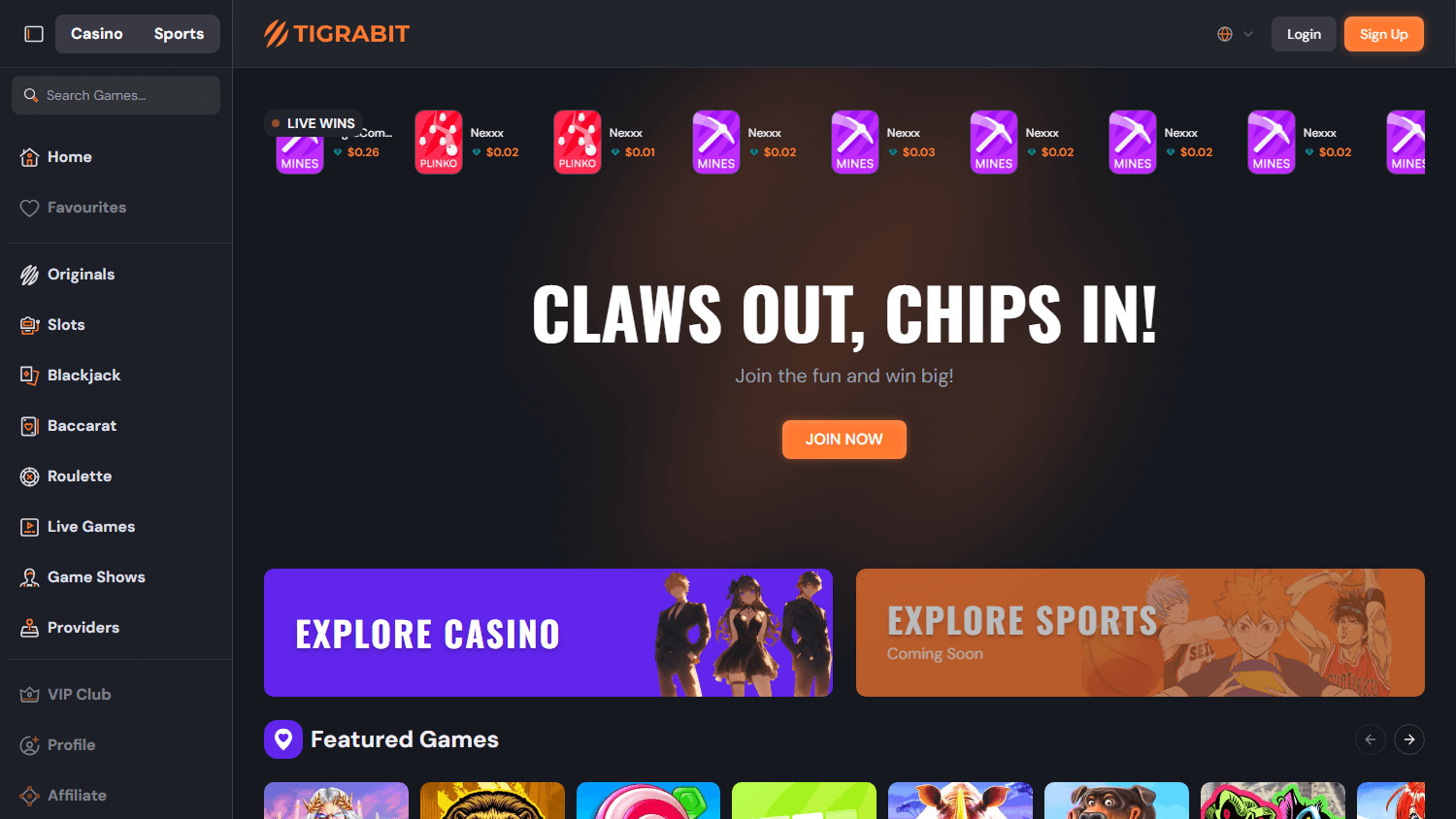 tigrabit_casino_homepage_desktop