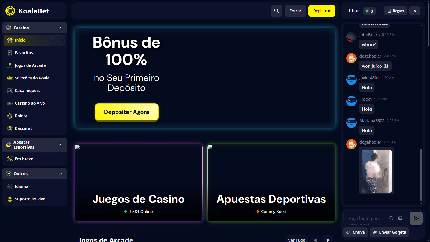 koalabet_casino_homepage_desktop